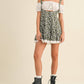 IST5524 EYELET TOP AND FLORAL SUSPENDER DRESS SET: