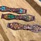 45mm Apple Watch band Floral Tooled Leather: Rustic Floral