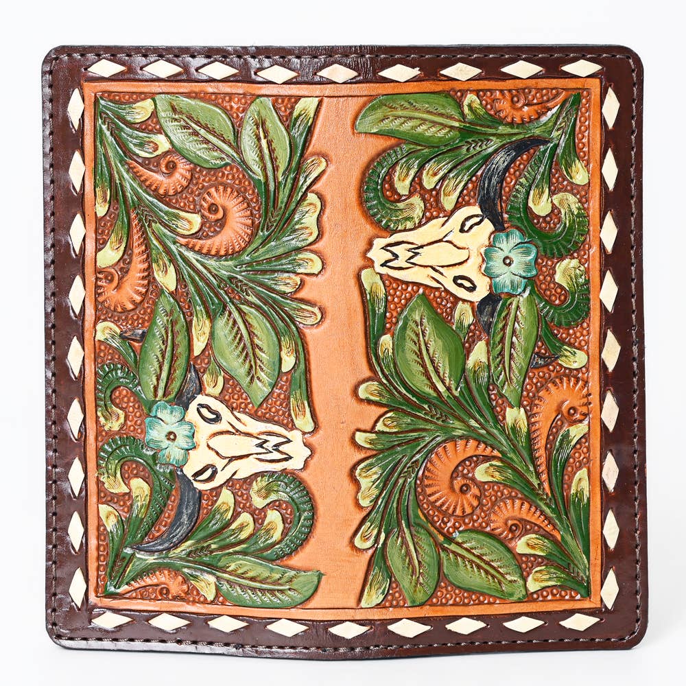 WALLET Hand Tooled  Leather