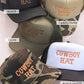 Cowboy Embroidery Trucker Hat Cap: Olive