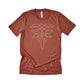 Cowgirl Bootstitch Graphic Tee: M / Heather Clay