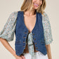 STRUCTURED DENIM VEST 6318: DENIM