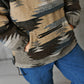 Kids Tribal Western Print Hooded Zipper Pocket Fall Sweater: 7/8