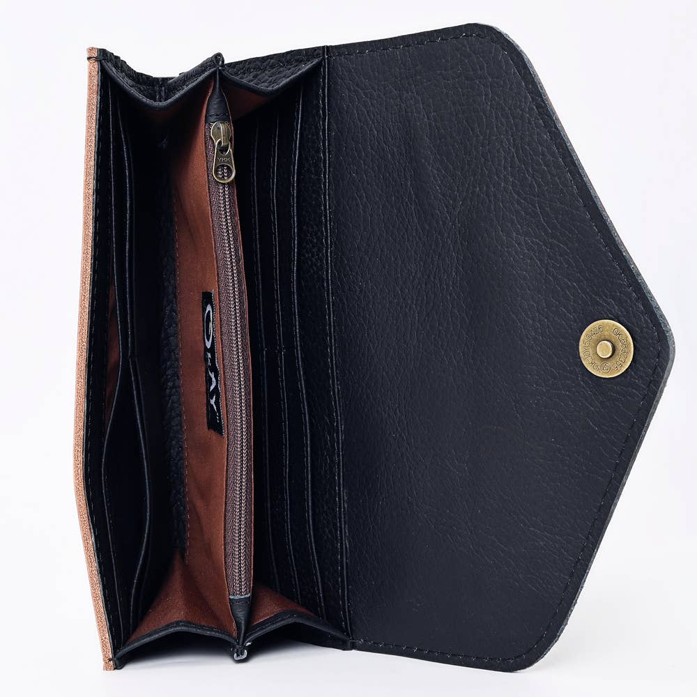 WALLET Hand Tooled  Leather