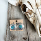 Western Flower Post Earrings : Turquoise