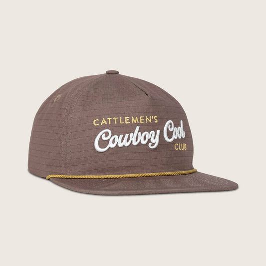 Cattlemen’s Club Flat Bill Rope Hat: OS / Pebble