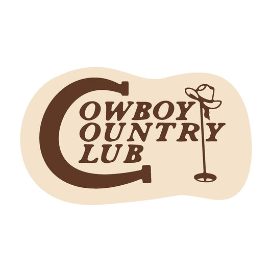 Cowboy Country Club Sticker