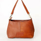 leather and hair on hide shoulder bag