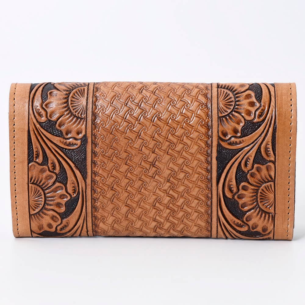 WALLET Hand Tooled  Leather