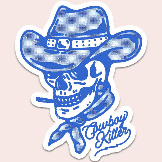 Cowboy Killer Sticker Decal, Western, Texas Sticker