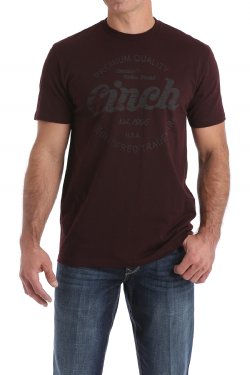 MEN'S CLASSIC LOGO TEE - BLACK CHERRY