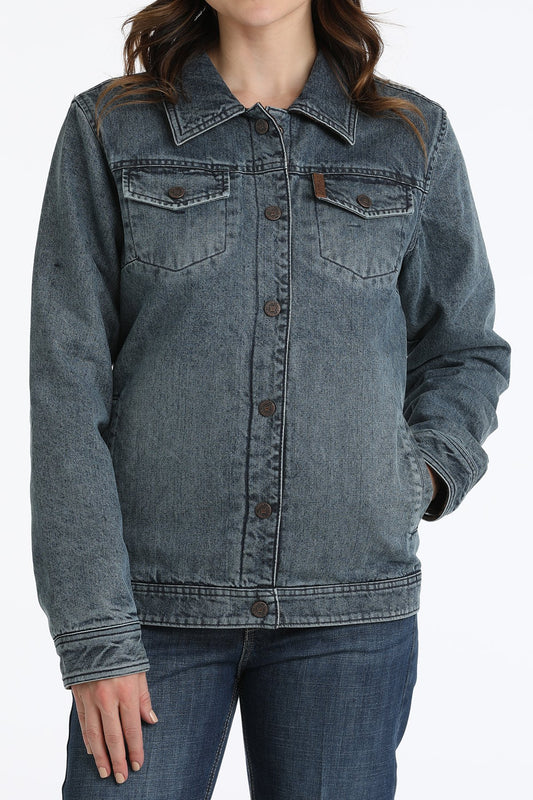 Women's Reversible Trucker Jacket - Indigo/Brown