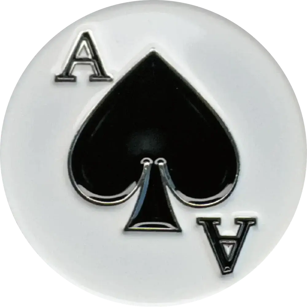 Ace of Spades - Magnetic Hat Pin: Black