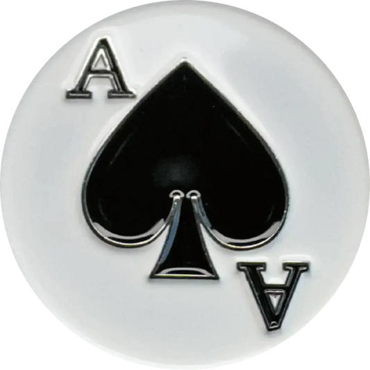 Ace of Spades - Magnetic Hat Pin: Black