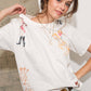 22997T - Western Motif Graphic T Shirt: OFF WHITE