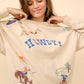 36146T - Western Graphic Howdy Sweatshirt: TAUPE / S