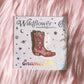 Cowgirl Boot Enamel Pin, Pink