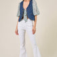 STRUCTURED DENIM VEST 6318: DENIM