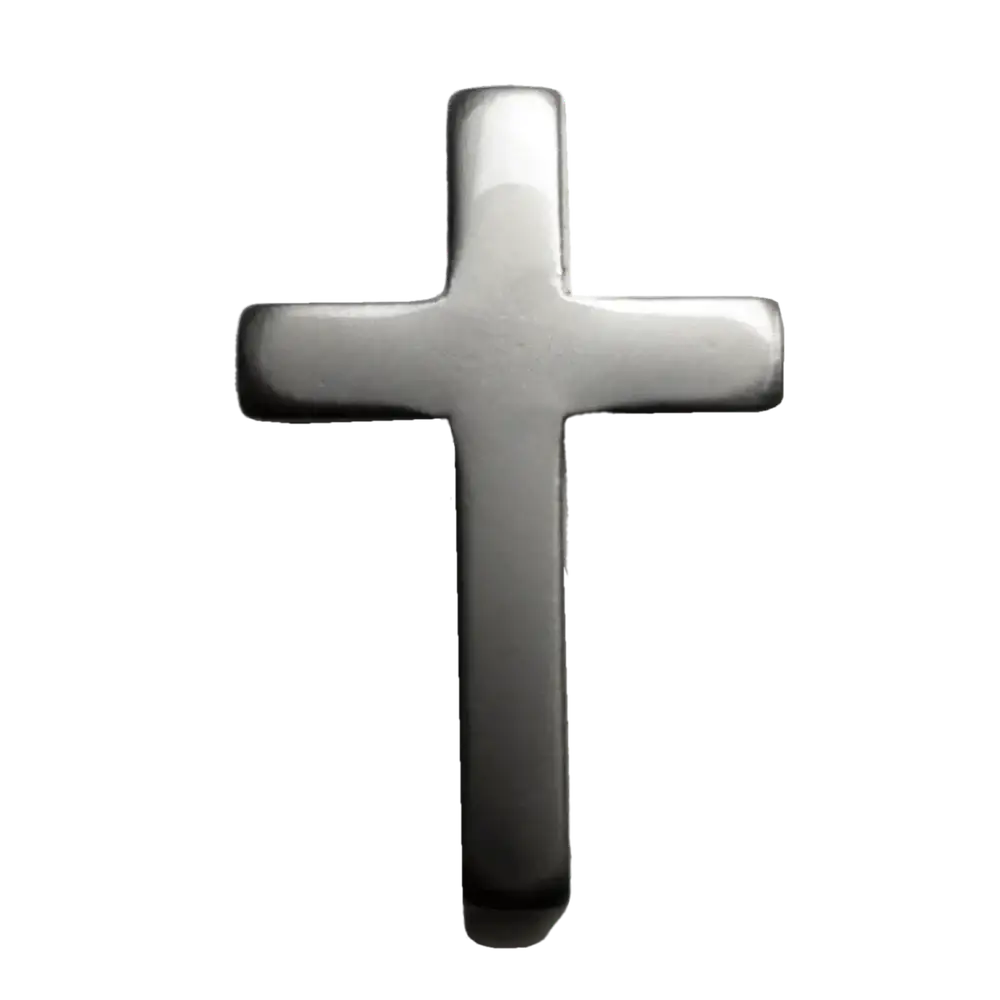 Cross - Magnetic Hat Pin: Grey