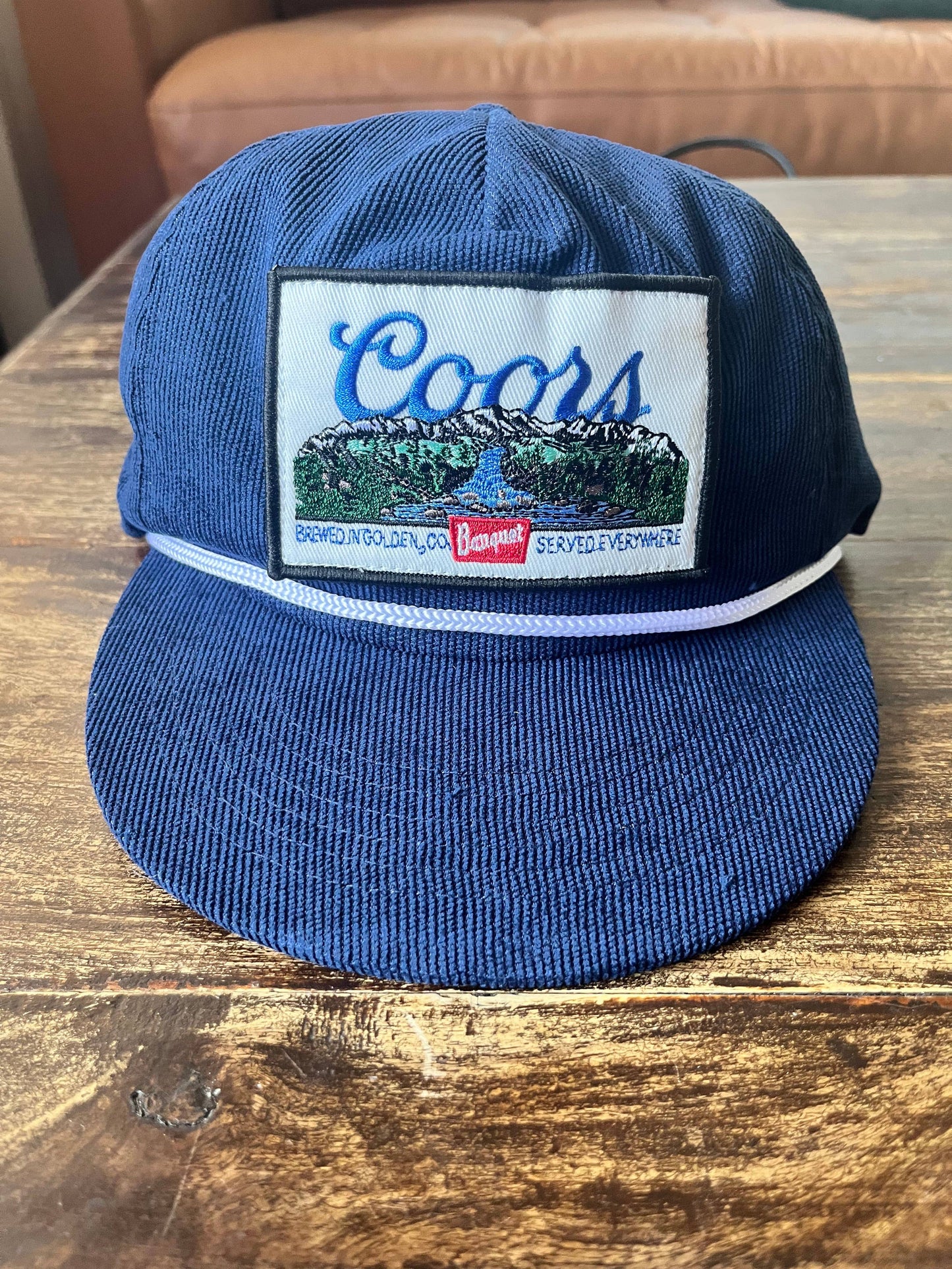 Corduroy Original Landscape Patch On Navy Blue