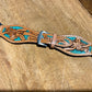 45mm Apple Watch band Floral Tooled Leather: Rustic Floral