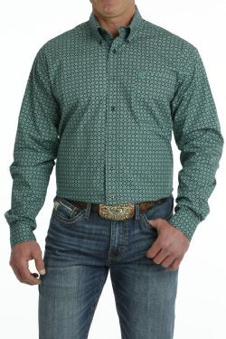 Mens Button up Green