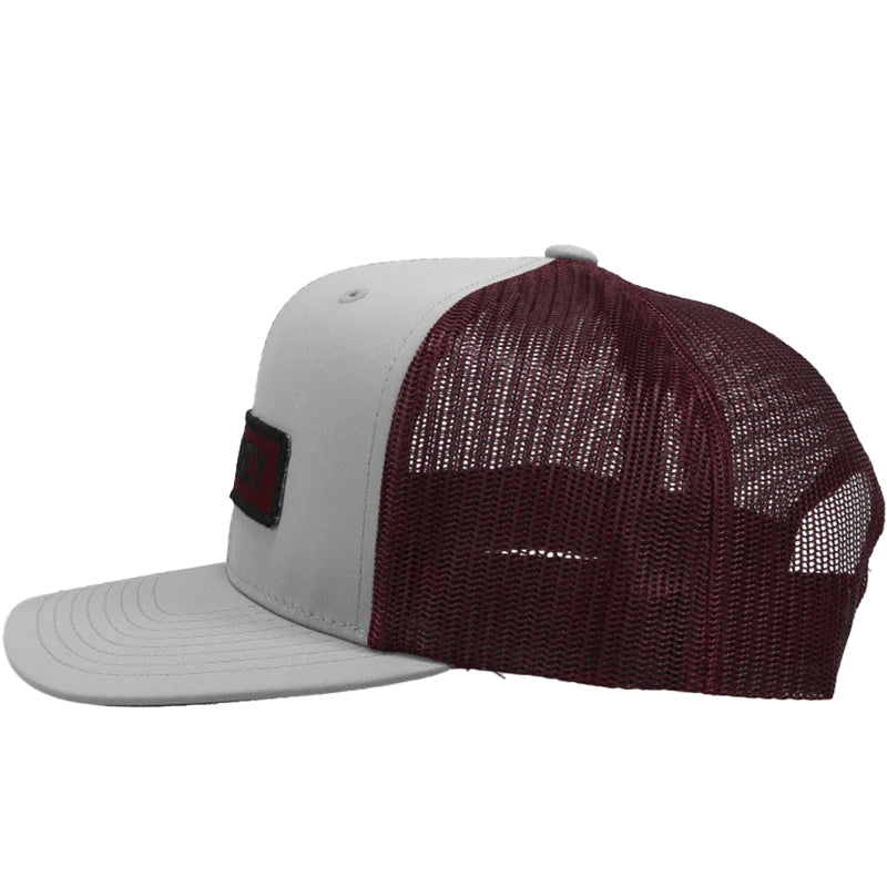 Hooey Lockup Maroon Men's Hat