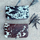 Cowhide With Mirror Wallet: Brown & White
