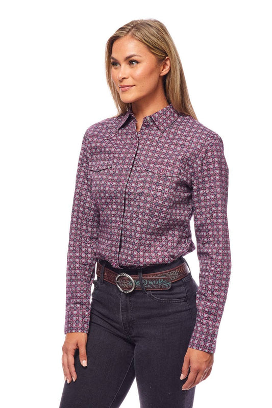 Women's Print Western Inspired Long Sleeves Button Shirts