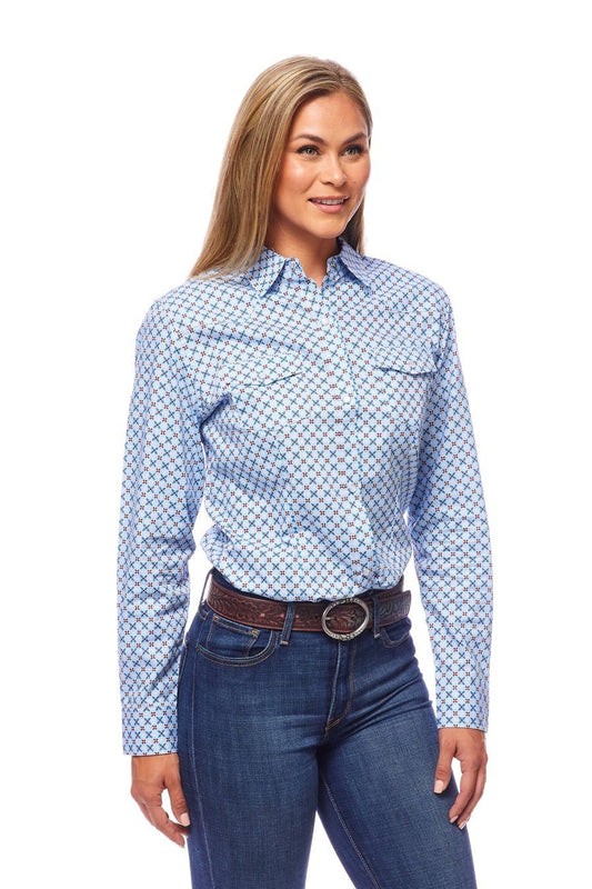 Women's Print Western Inspired Long Sleeves Button Shirts