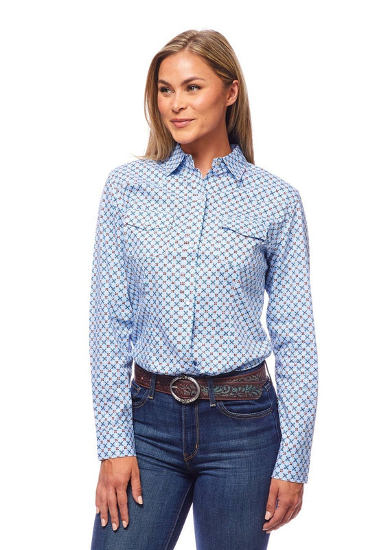 Women's Print Western Inspired Long Sleeves Button Shirts