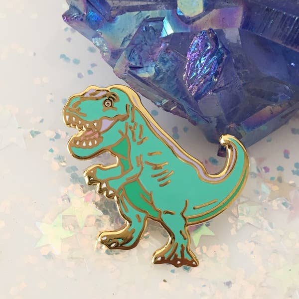 Enamel Pin, T-Rex Dinosaur