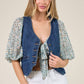 STRUCTURED DENIM VEST 6318: M / DENIM